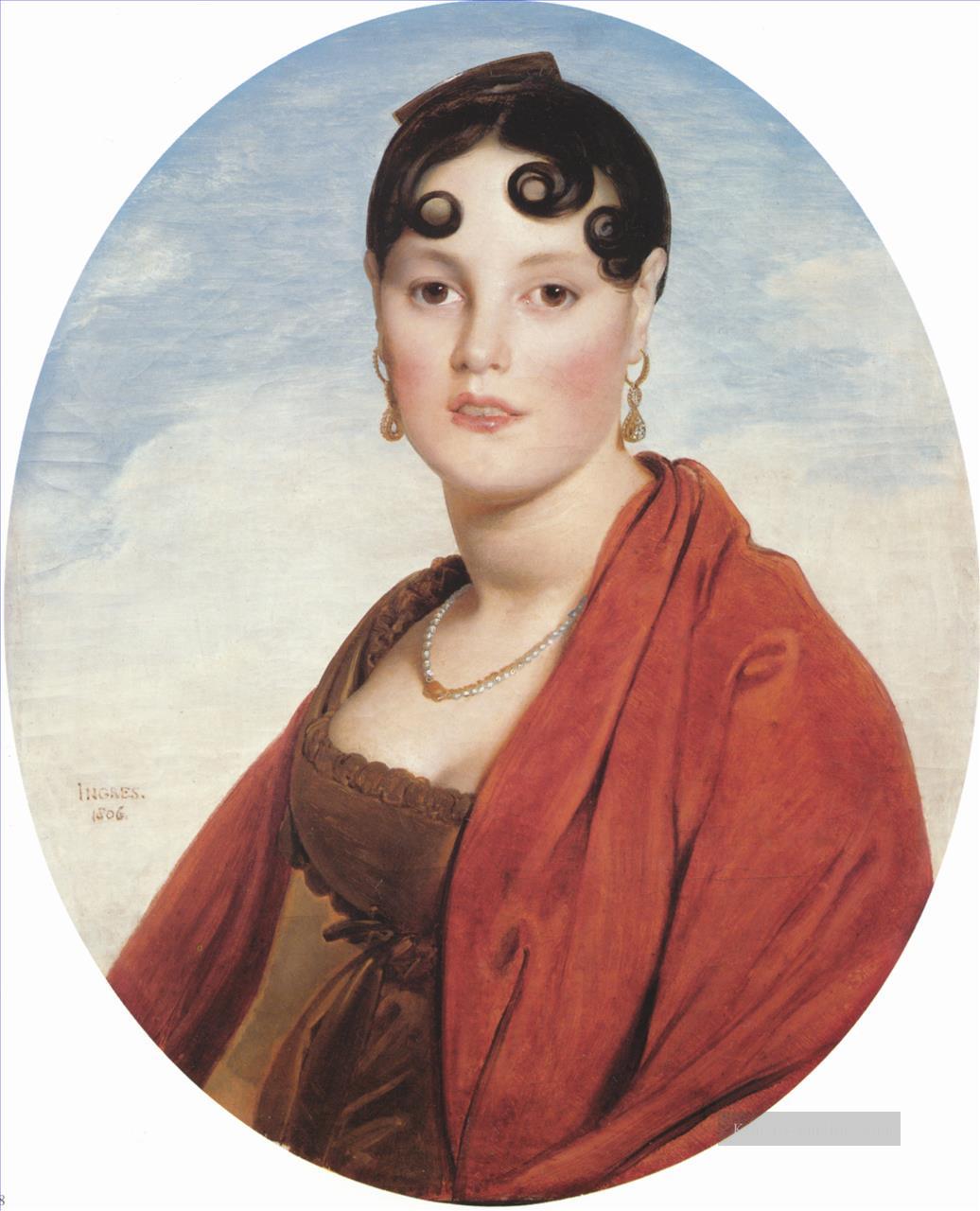Madame Aymon neoklassizistisch Jean Auguste Dominique Ingres Ölgemälde